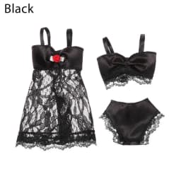 1set Doll Clothes Pajamas Colorful Clothing Underwear Lingerie Bra Dress Lace Homewear Accessories Clothes for 1/6 Doll