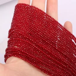 1PC Natural Spinel Beads 2-3mm Faceted Loose Beads Natural Stone Spacer Beads for DIY Bracelet Necklace Jewelry Making Accessory