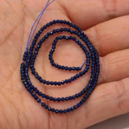 1PC Natural Spinel Beads 2-3mm Faceted Loose Beads Natural Stone Spacer Beads for DIY Bracelet Necklace Jewelry Making Accessory