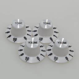 2/4pcs Aluminum Guitar Tone and Volume Speed Control Knobs Silver Silver Top Hat Bell For GB LP SG Electric Guitar