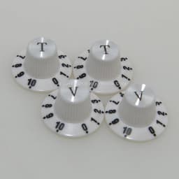 2/4pcs Aluminum Guitar Tone and Volume Speed Control Knobs Silver Silver Top Hat Bell For GB LP SG Electric Guitar