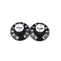 2/4pcs Aluminum Guitar Tone and Volume Speed Control Knobs Silver Silver Top Hat Bell For GB LP SG Electric Guitar