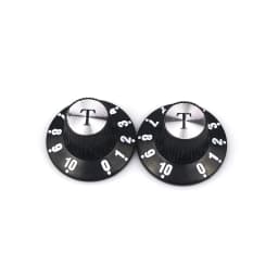 2/4pcs Aluminum Guitar Tone and Volume Speed Control Knobs Silver Silver Top Hat Bell For GB LP SG Electric Guitar