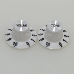 2/4pcs Aluminum Guitar Tone and Volume Speed Control Knobs Silver Silver Top Hat Bell For GB LP SG Electric Guitar