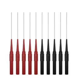 JZDZ 10pcs 1mm Test Probe Needle Mul-timeter Stainless Puncture Back Probe Pin 4mm Banana Socket Inspection Tool J.30009+