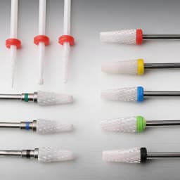 Nail Drill Burr Bits Ceramic Milling Cutter Manicure Nail Drill Bits Electric Nail Mills Cutter for Manicure Machine