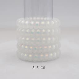 5Pcs/set New Fashion Matt Solid Telephone Wire Elastic Hair Band Frosted Spiral Cord Rubber Band Hair Tie Stretch Head Band Gum