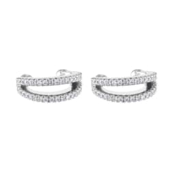 CRMYA Luxury Gold Silver Filled Clip Earring For Women Full CZ Zircon Big Circle Men's Ear Cuff Jewelry Clip On Ear Wholesale