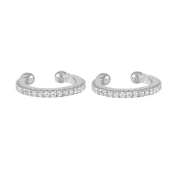 CRMYA Luxury Gold Silver Filled Clip Earring For Women Full CZ Zircon Big Circle Men's Ear Cuff Jewelry Clip On Ear Wholesale