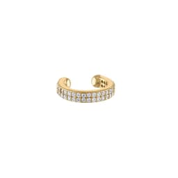 CRMYA Luxury Gold Silver Filled Clip Earring For Women Full CZ Zircon Big Circle Men's Ear Cuff Jewelry Clip On Ear Wholesale