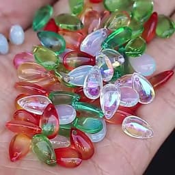 Mix Colors Water Drop Czech Lampwork Glass Beads For Jewelry Making Diy Needlework Bracelets Earrings Hairpin Findings 8x14mm