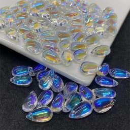Mix Colors Water Drop Czech Lampwork Glass Beads For Jewelry Making Diy Needlework Bracelets Earrings Hairpin Findings 8x14mm