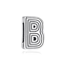 Original 925 Sterling Silver Charms Flat Clip Heart Butterfly Letters Chains Beads Fit Brand Bracelets Diy Jewelry For Women