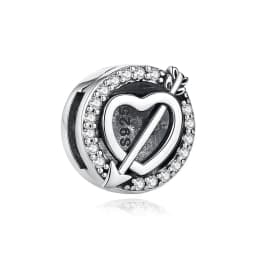 Original 925 Sterling Silver Charms Flat Clip Heart Butterfly Letters Chains Beads Fit Brand Bracelets Diy Jewelry For Women
