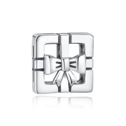 Original 925 Sterling Silver Charms Flat Clip Heart Butterfly Letters Chains Beads Fit Brand Bracelets Diy Jewelry For Women
