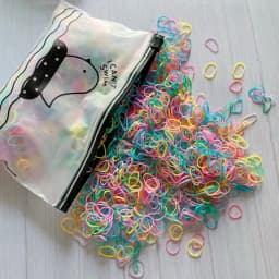 2000pcs/bag Small Transparent Hair Rubber Bands For Baby Girl Balck Elastic Hair Tie Headband Mini Scrunchies Kids Accessories