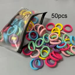 2000pcs/bag Small Transparent Hair Rubber Bands For Baby Girl Balck Elastic Hair Tie Headband Mini Scrunchies Kids Accessories