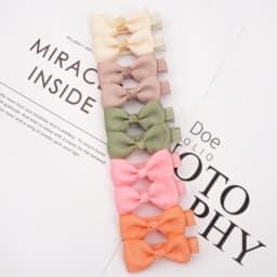 10/20 Pcs Boutique Tiny Baby Bows Grosgrain 2" Hair Bows Non-Slip Full Lined Alligator Clips for Baby Girls Toddlers