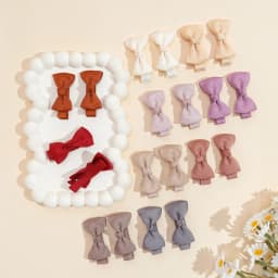 10/20 Pcs Boutique Tiny Baby Bows Grosgrain 2" Hair Bows Non-Slip Full Lined Alligator Clips for Baby Girls Toddlers