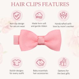 10/20 Pcs Boutique Tiny Baby Bows Grosgrain 2" Hair Bows Non-Slip Full Lined Alligator Clips for Baby Girls Toddlers