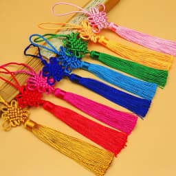2/5/10/20PCS Handmade Chinese Knots Fortune Tassels Satin Silk Floss Tassel for New Year's Gifts Spring Festival DIY Craft Decor