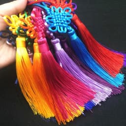 2/5/10/20PCS Handmade Chinese Knots Fortune Tassels Satin Silk Floss Tassel for New Year's Gifts Spring Festival DIY Craft Decor