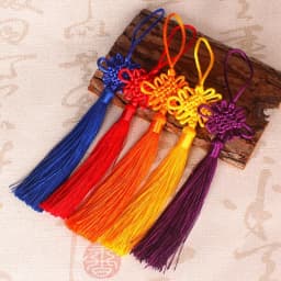 2/5/10/20PCS Handmade Chinese Knots Fortune Tassels Satin Silk Floss Tassel for New Year's Gifts Spring Festival DIY Craft Decor