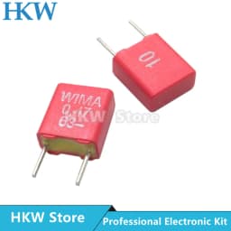 2PCS WIMA RED MKS2 5MM Film Capacitor Hi-Fi Audio 0.1UF 1NF 0.01UF 1UF 1.5UF 10UF 22NF 2200PF 0.22UF 2.2UF 50V 63V 100V 250V P5
