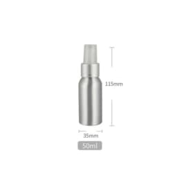 30/50/100ml Aluminum Empty Bottle Mice Spray Bottle Fine Mist Aluminum Refill Travel Bottle Essential Oil Spray Bottles