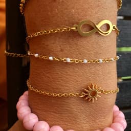 Sun Hollow Bracelets For Women Men Stainless Steel Hand Chain Vintage Sunflower Anklet Boho Foot Jewelry Gift Accessories