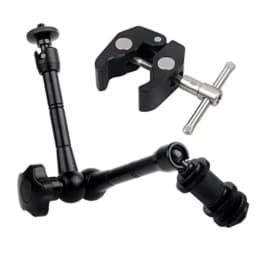 Super Clamp 7/11 Inches Adjustable Magic Articulated Arm for Mounting Monitor LED Light LCD Video Camera Flash Camera DSLR