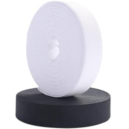 5Meters Sewing Elastic Band Heavy Stretch High Elasticity Knit Elastic Band for Sewing Waistband Elastic White black 10-60MM