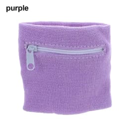 Unisex Colorful Cotton Wrist Band Wrist Protection Purse Bag With Zipper Pocket Sports Wristband For Gym Sports Running Cycling