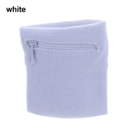 Unisex Colorful Cotton Wrist Band Wrist Protection Purse Bag With Zipper Pocket Sports Wristband For Gym Sports Running Cycling