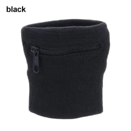 Unisex Colorful Cotton Wrist Band Wrist Protection Purse Bag With Zipper Pocket Sports Wristband For Gym Sports Running Cycling