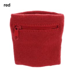 Unisex Colorful Cotton Wrist Band Wrist Protection Purse Bag With Zipper Pocket Sports Wristband For Gym Sports Running Cycling