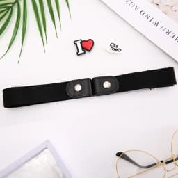 Womans Belt Buckle-Free Waist Jeans Pants No Buckle Stretch Elastic Waist Belts for Men Women Invisible Belt DropShipping