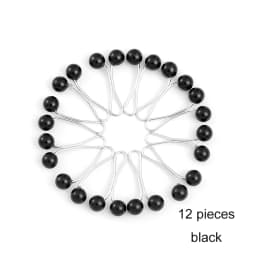 12pcs /Set Pins Hijab Pearl Pins Headscarf Durag Soft Turban Head Wraps For Women Scarf Clips Muslim Arab Hijab Accessories