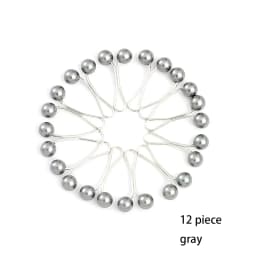 12pcs /Set Pins Hijab Pearl Pins Headscarf Durag Soft Turban Head Wraps For Women Scarf Clips Muslim Arab Hijab Accessories