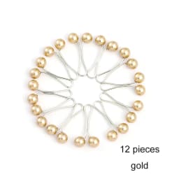 12pcs /Set Pins Hijab Pearl Pins Headscarf Durag Soft Turban Head Wraps For Women Scarf Clips Muslim Arab Hijab Accessories