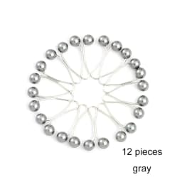 12pcs /Set Pins Hijab Pearl Pins Headscarf Durag Soft Turban Head Wraps For Women Scarf Clips Muslim Arab Hijab Accessories