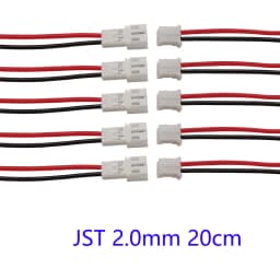 10/5/2 Pairs Small Mini JST 1.25mm PH2.0 XH2.54 2 Pin Male Female Plug Jack Connector Cable JST 1.25/2.0/2.54 2P Electronic Wire