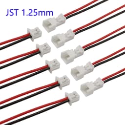 10/5/2 Pairs Small Mini JST 1.25mm PH2.0 XH2.54 2 Pin Male Female Plug Jack Connector Cable JST 1.25/2.0/2.54 2P Electronic Wire