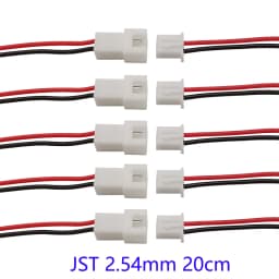 10/5/2 Pairs Small Mini JST 1.25mm PH2.0 XH2.54 2 Pin Male Female Plug Jack Connector Cable JST 1.25/2.0/2.54 2P Electronic Wire
