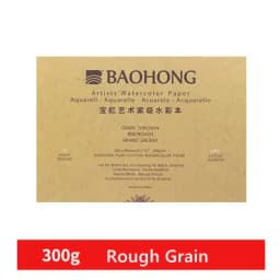 Baohong 100% Cotton Artist Watercolor Paper 300g 20sheets Professional Watercolor Sketchbook Pad For Painting Art Supplies
