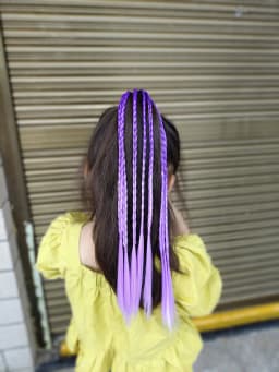 1 PCS New Girls Colorful Wigs Ponytail Kids Hair Accessories Hair Ornament Headbands Rubber Bands Beauty Hair Bands