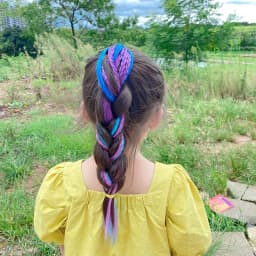 1 PCS New Girls Colorful Wigs Ponytail Kids Hair Accessories Hair Ornament Headbands Rubber Bands Beauty Hair Bands