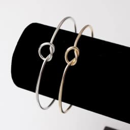 New Trendy Round Circular Open Knot Cuff Bangle Bracelets For Women Elegant Gold Color Noeud Armband Pulseiras Girl Jewelry