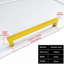Square Furniture Hardware Black Cabinet Handle Stainless Steel Kitchen Door Knobs Cupboard Wardrobe Drawer Pulls
