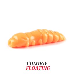 Supercontinent  Pupa Soft Lures  Soft Plastic Lures Larva  38mm/18pcs Floating Freshwater Swimbaits Silicone Soft Bait Worm